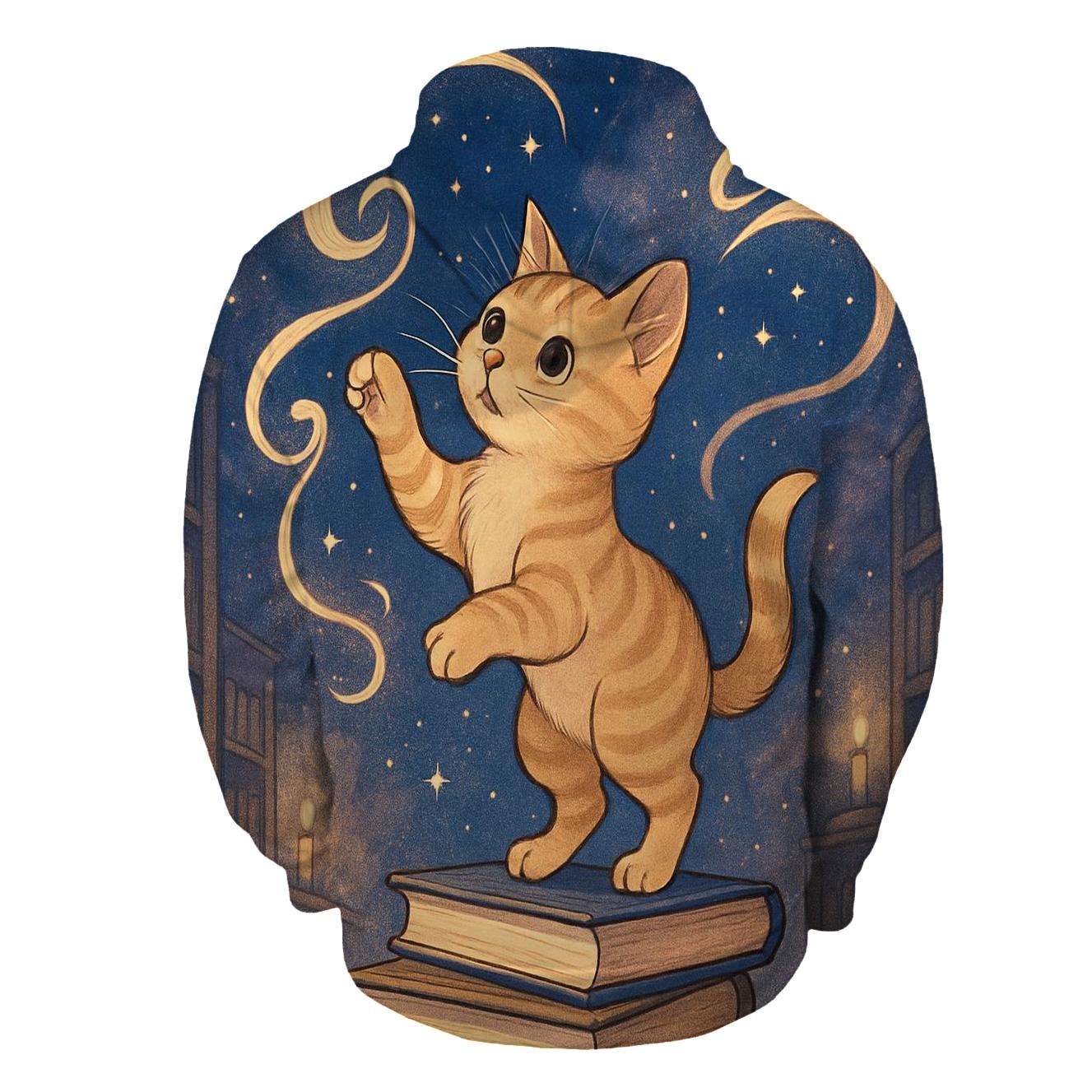 Library Of Purring Comets lightweight hoodies