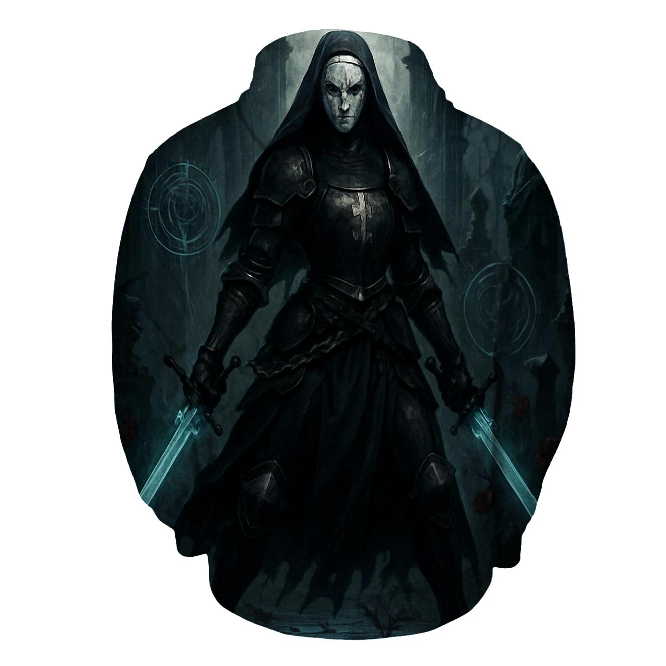 Chained War Nun With Spectral Blades hoodies fashion