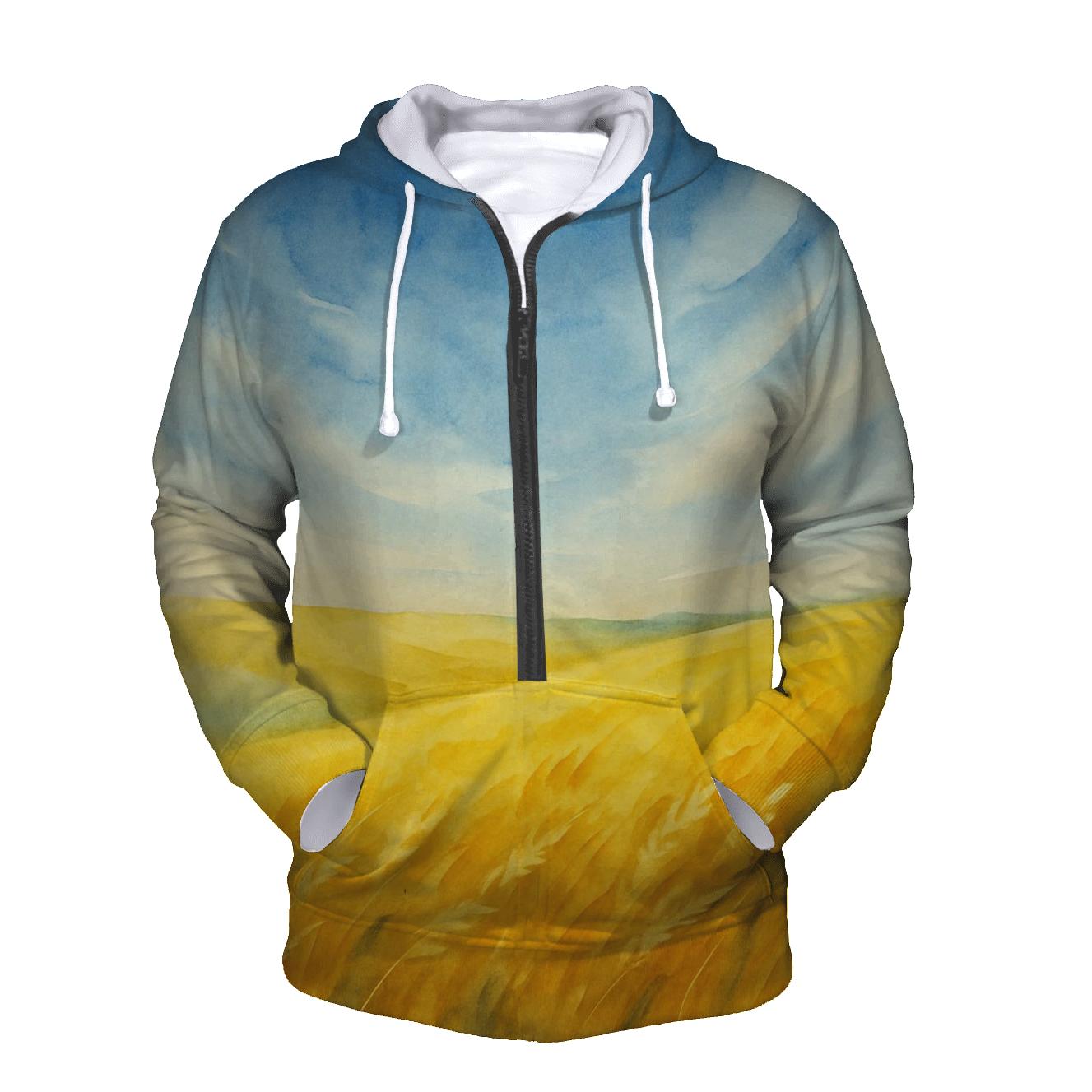 Golden Steppe Ukraine designer hoodies