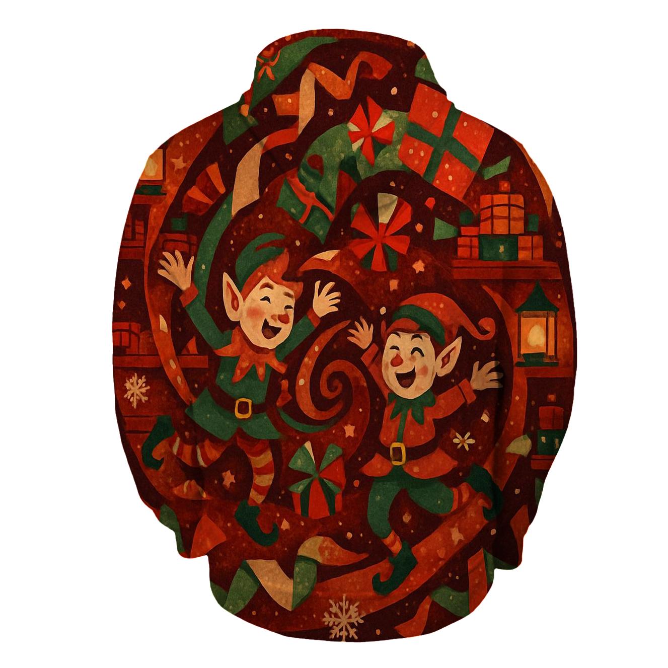 Elf Workshop Gift Wrap Tornado hoodies fashion
