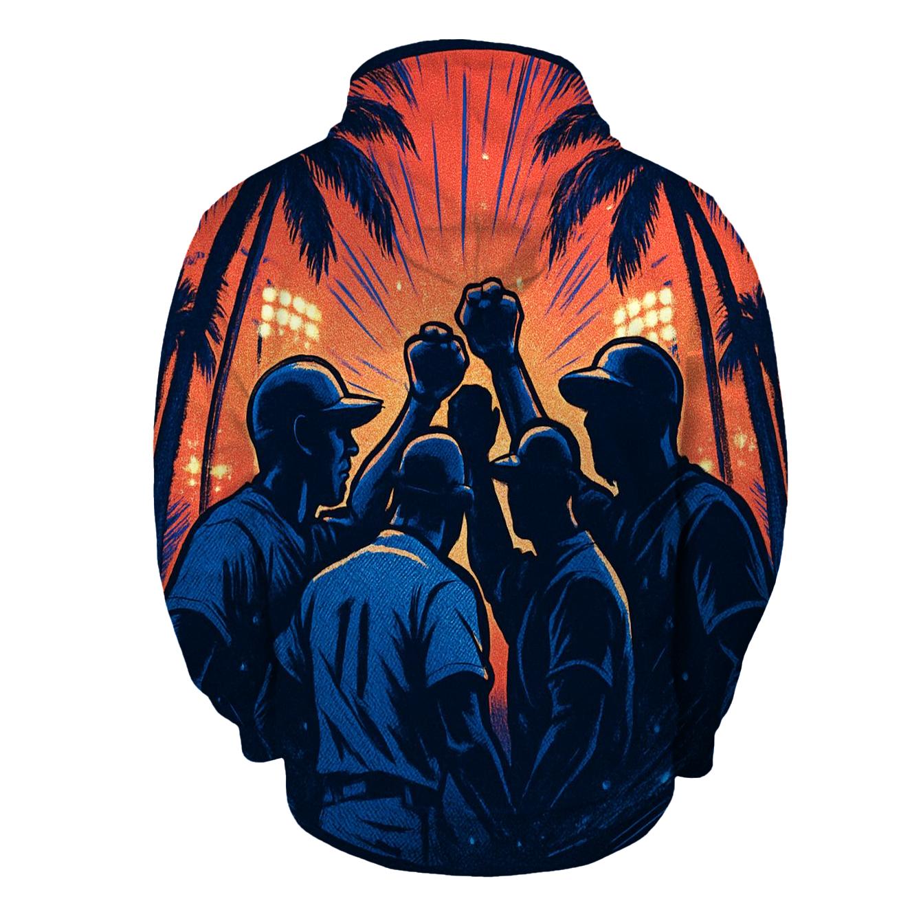 Palm Shadows Rally Charge hoodie trends