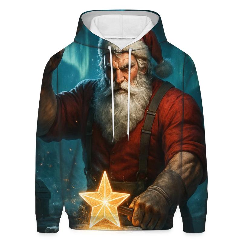 Aurora Forge Santa embroidered hoodies