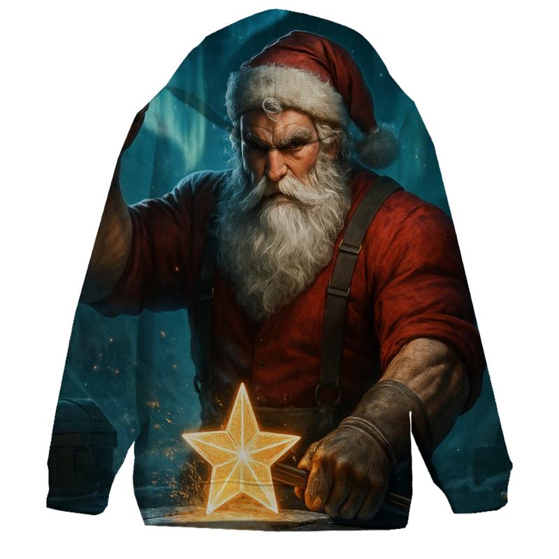 Aurora Forge Santa embroidered hoodies