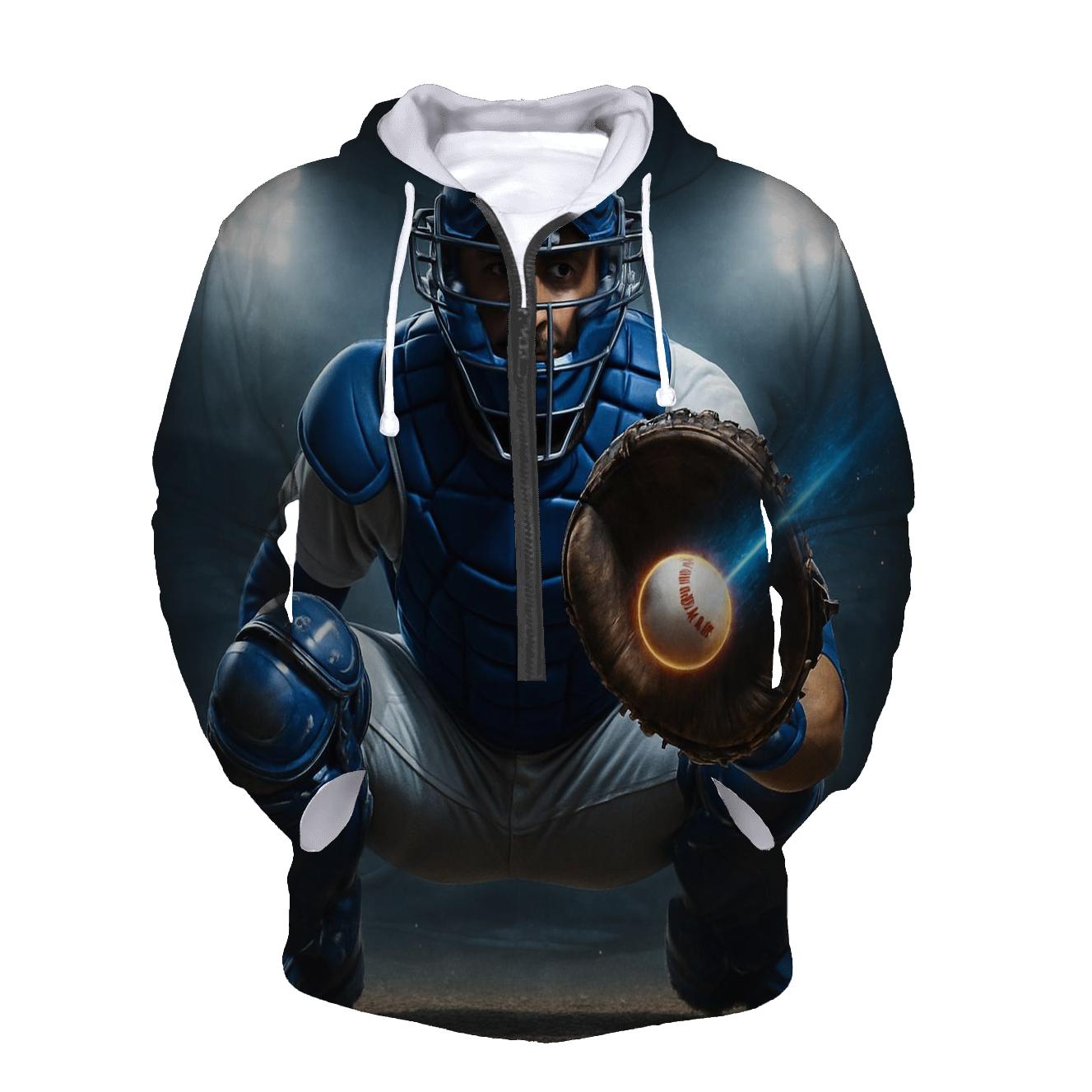 Midnight Catcher Armor graphic hoodies