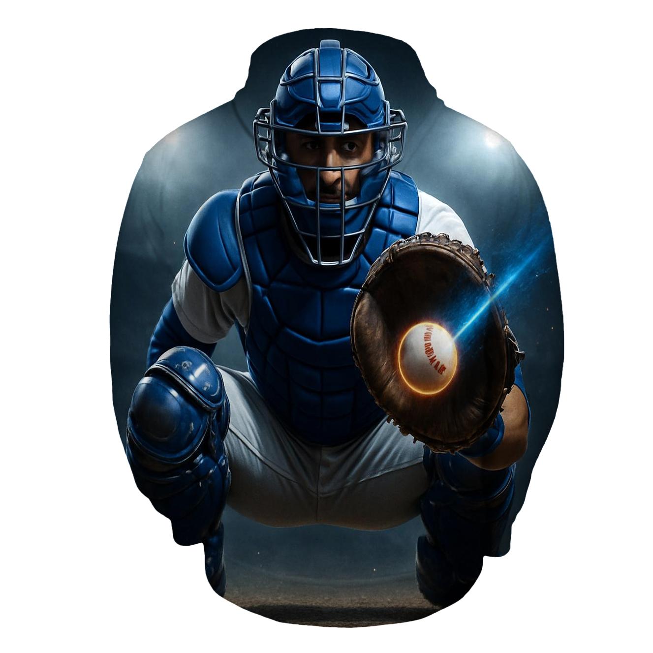 Midnight Catcher Armor graphic hoodies