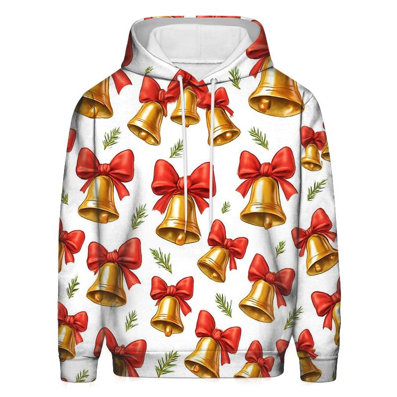 Gold Bell Chevron Cadence On White Background pullover hoodies