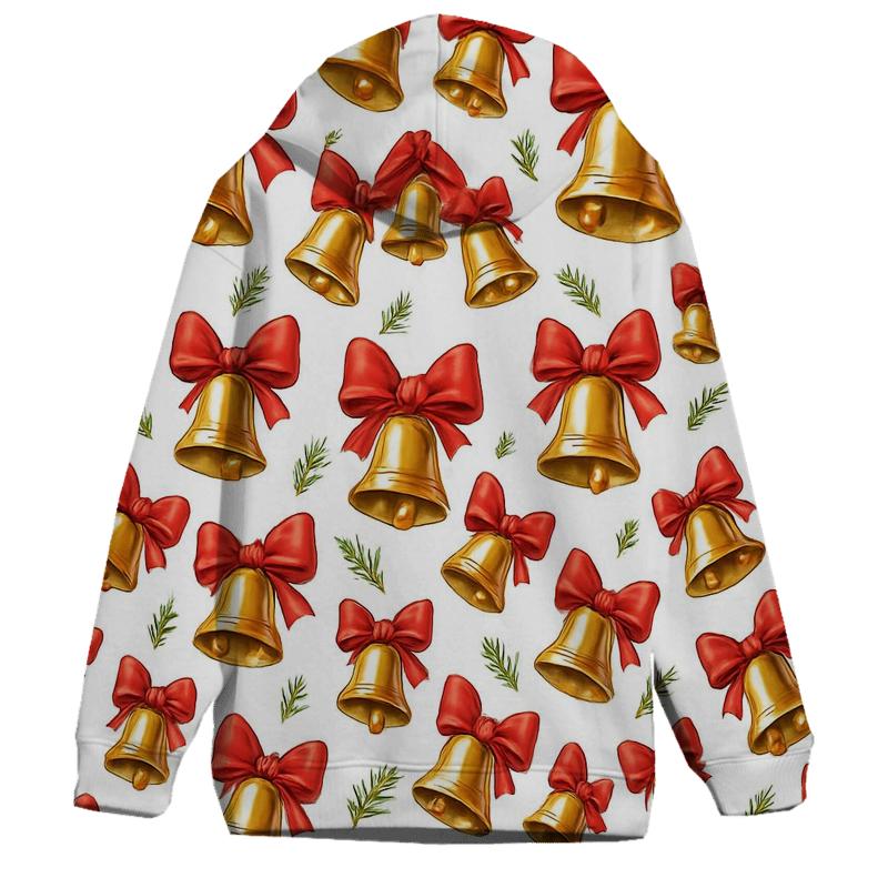Gold Bell Chevron Cadence On White Background pullover hoodies
