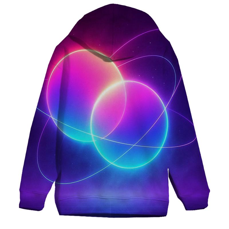Neon Equinox Mirages zip-up hoodies