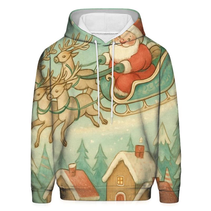 Storybook Sleigh Over Sugar Pines custom hoodies