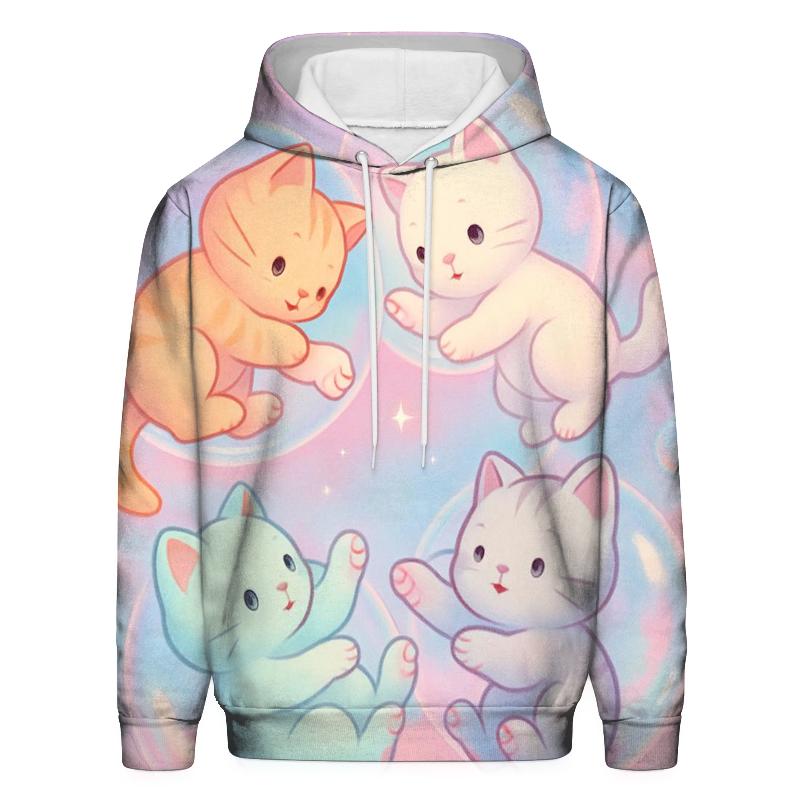 Bubble Dream Kitten Carousel zip-up hoodies
