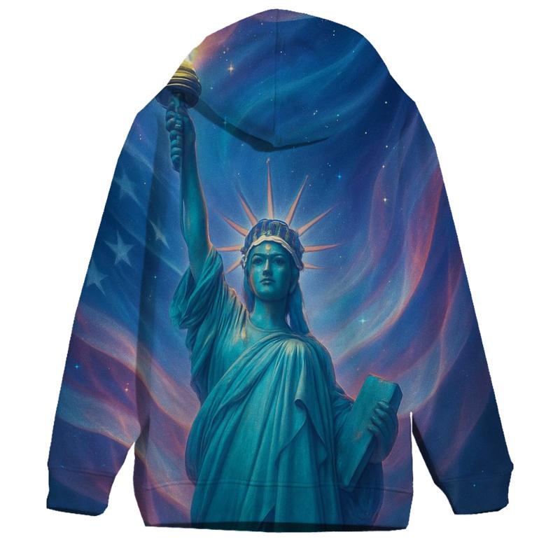 Liberty Crown Aurora Flag hoodie styles