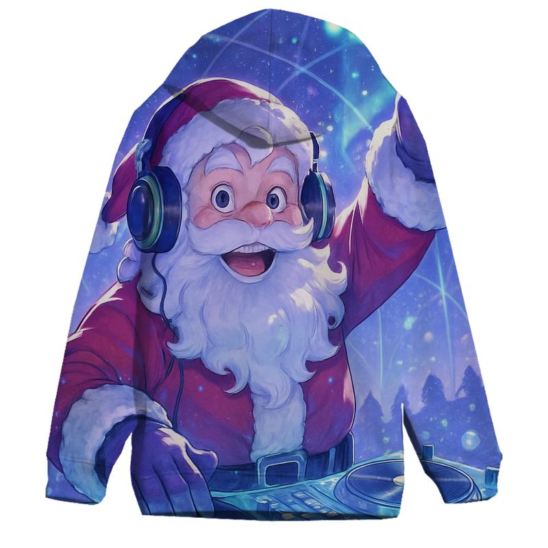 Santa DJ At The Polar Light Dome lightweight hoodies