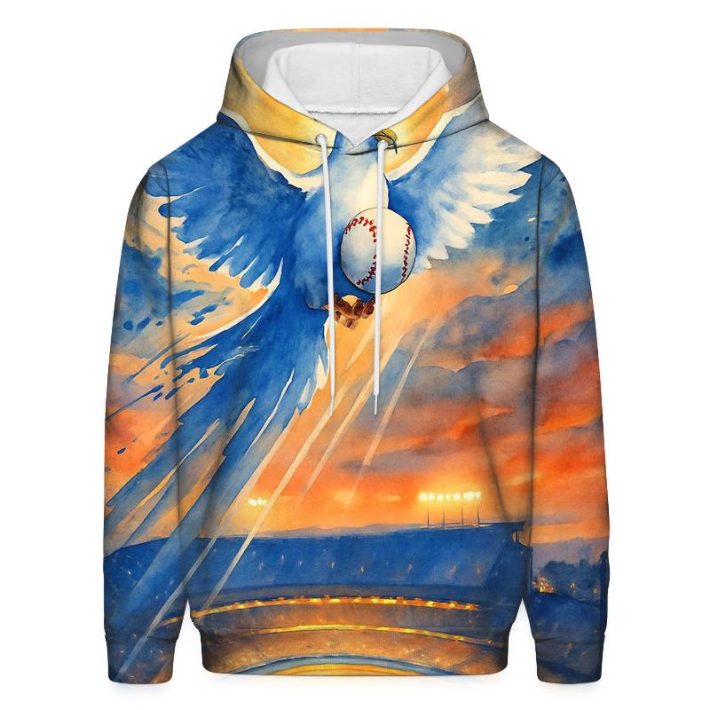 Sunset Diamond Flight pullover hoodies