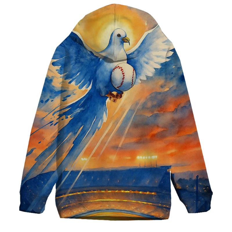 Sunset Diamond Flight pullover hoodies