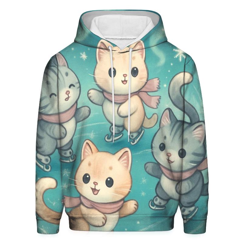 Crystal Pond Kitty Skaters pullover hoodies