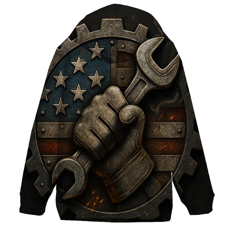 Rustbelt Gearwork Flag hoodies fashion