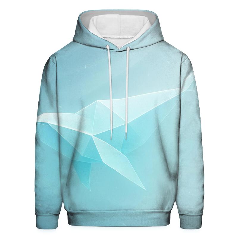 Glacier Light Origami premium hoodies