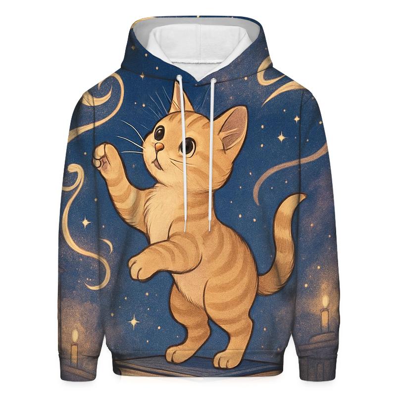 Library Of Purring Comets zip-up hoodies