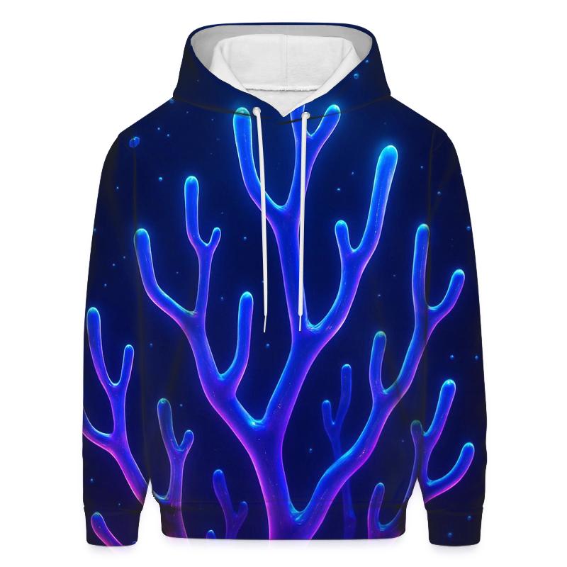 Midnight Coral Nebula zip-up hoodies
