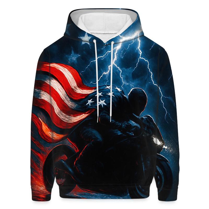 Storm Rider Flag Lightning hoodie styles