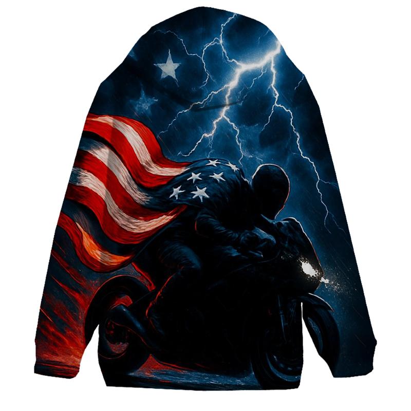 Storm Rider Flag Lightning hoodie styles