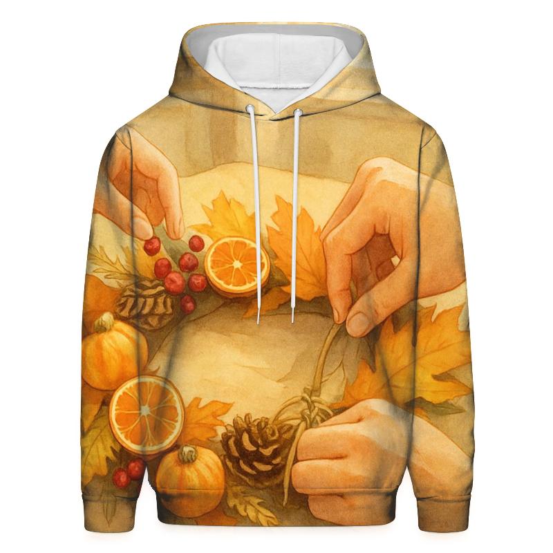 Autumn Wreath Workshop Tabletop premium hoodies
