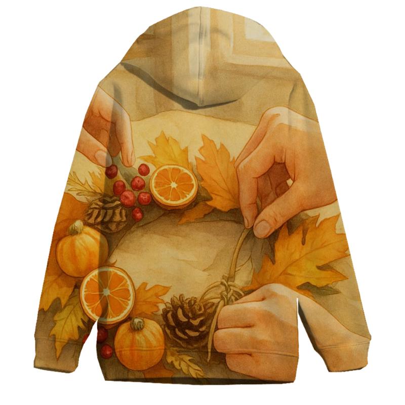 Autumn Wreath Workshop Tabletop premium hoodies