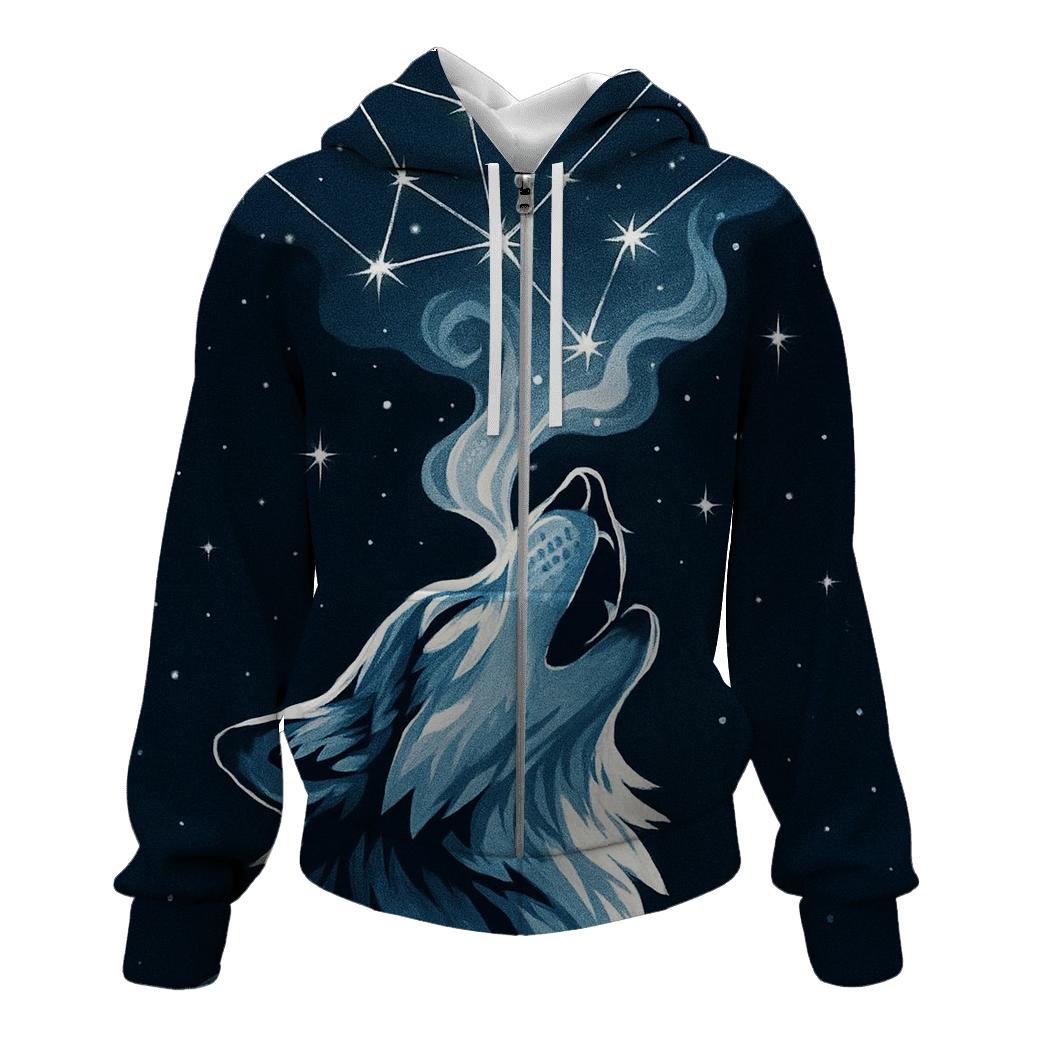 Icy Breath Constellation Howler printed hoodies