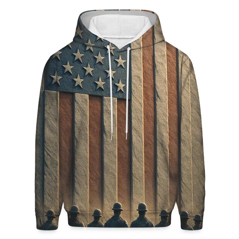 Granite Valor Flag Monument lightweight hoodies