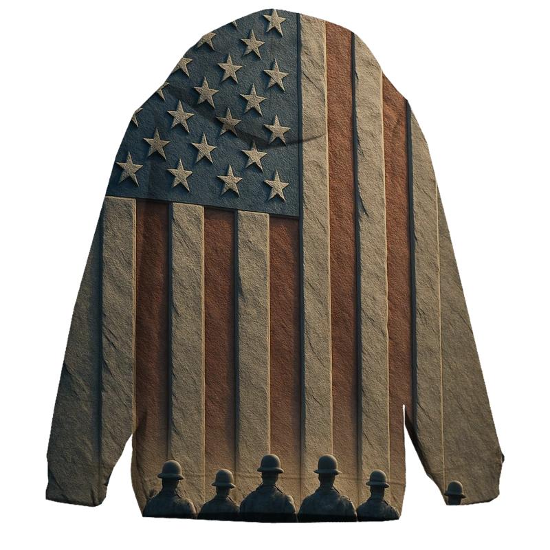 Granite Valor Flag Monument lightweight hoodies