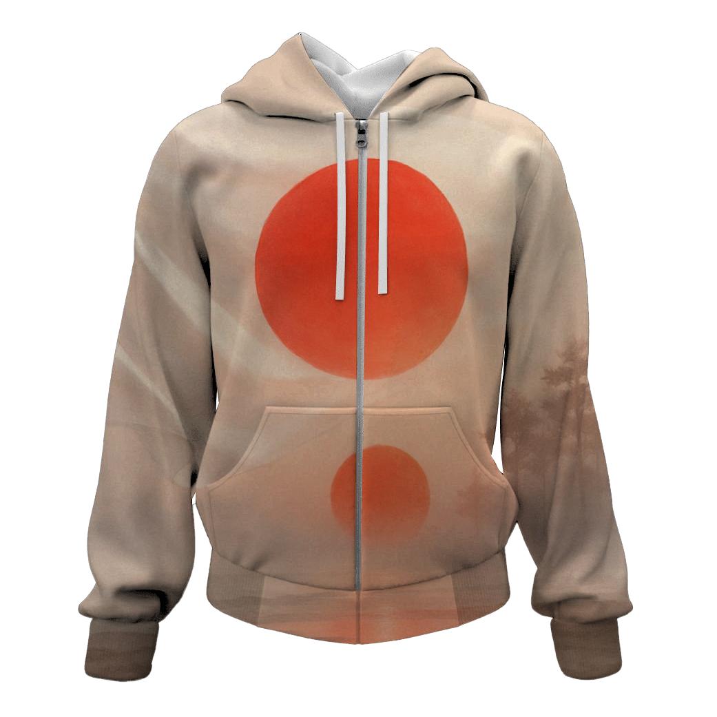 Aurora Silk Japan zip-up hoodies