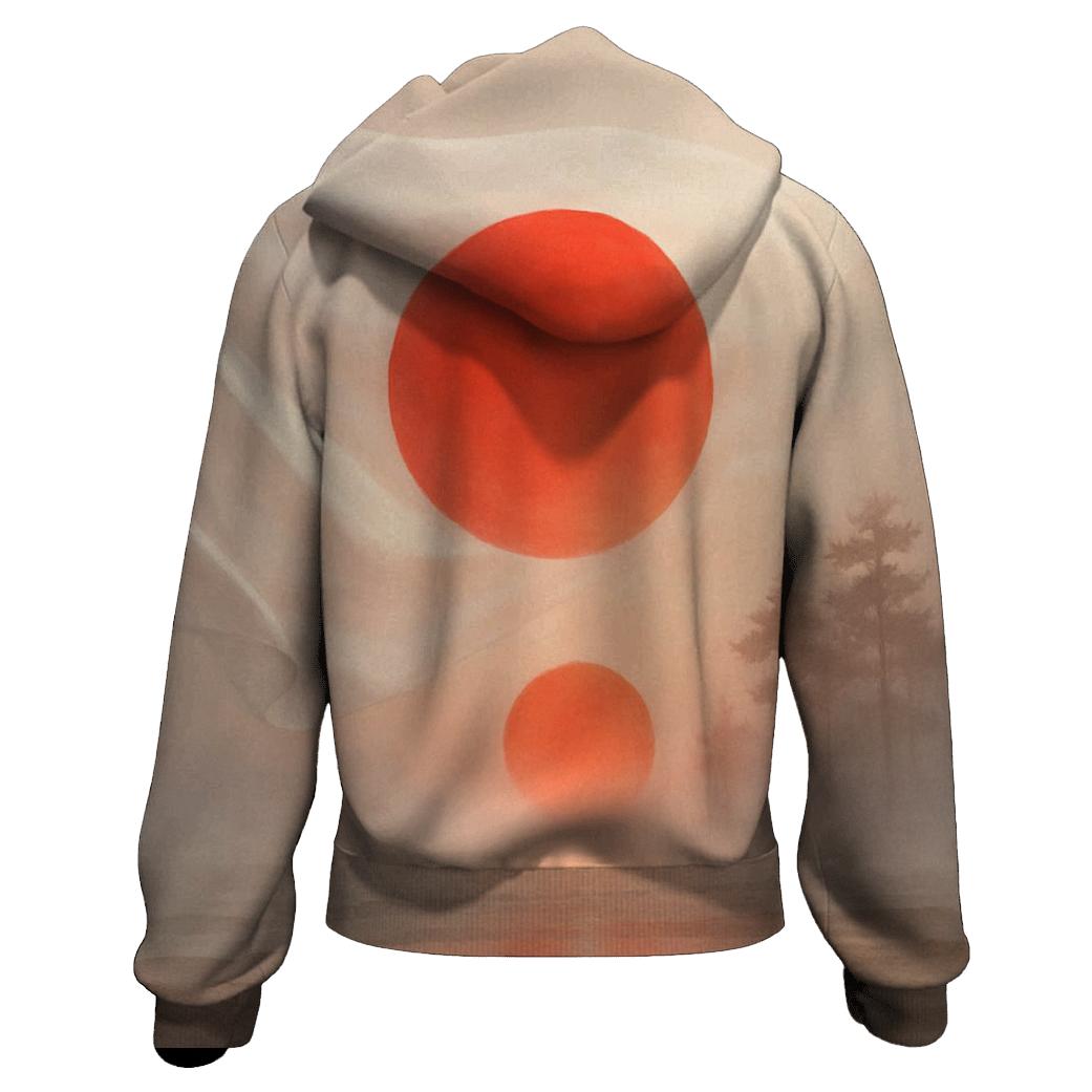 Aurora Silk Japan zip-up hoodies