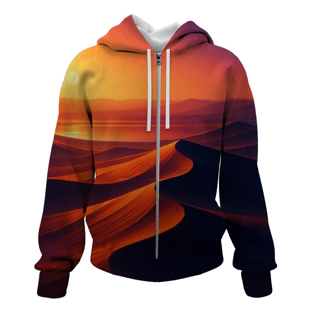 Sunset Over Glass Dunes graphic hoodies