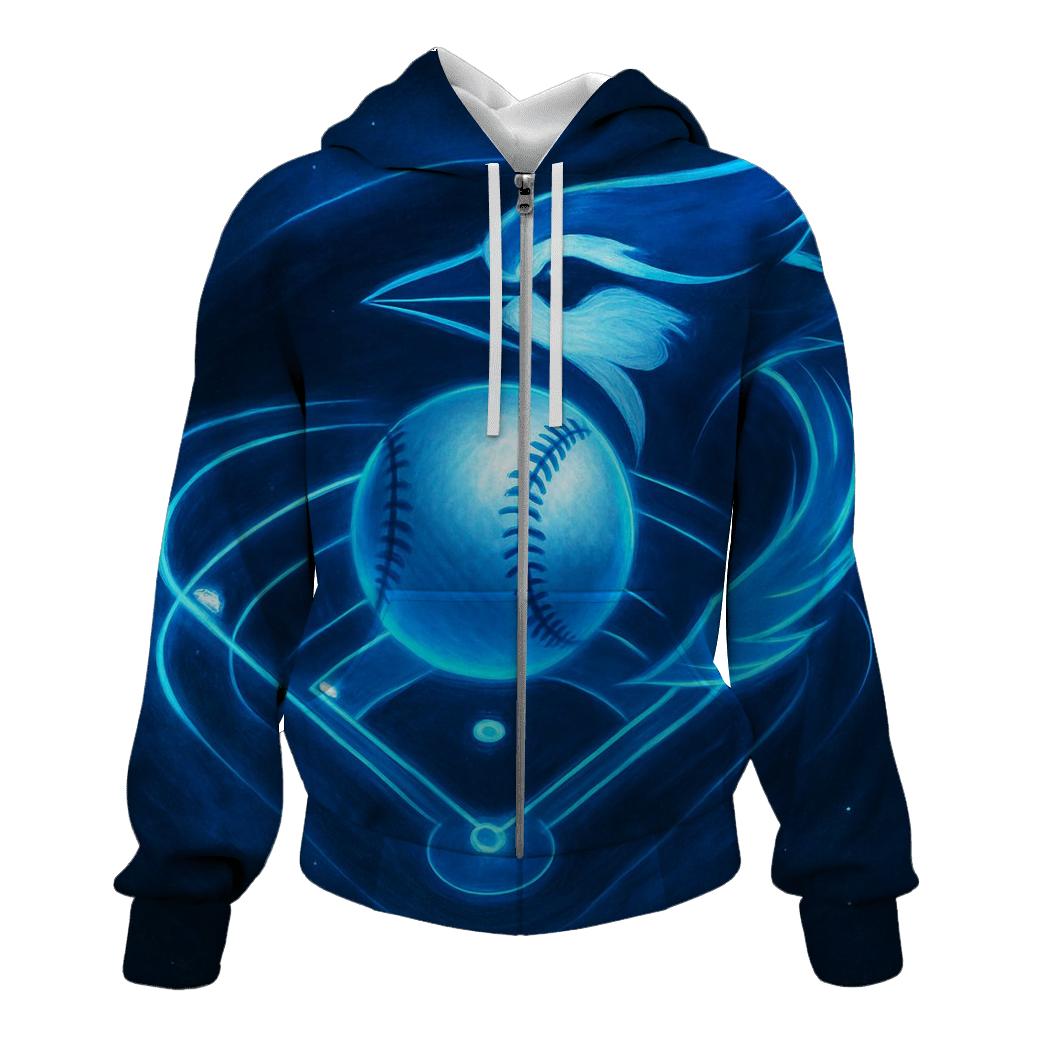 Midnight Diamond With Blue Jays Orbit pullover hoodies