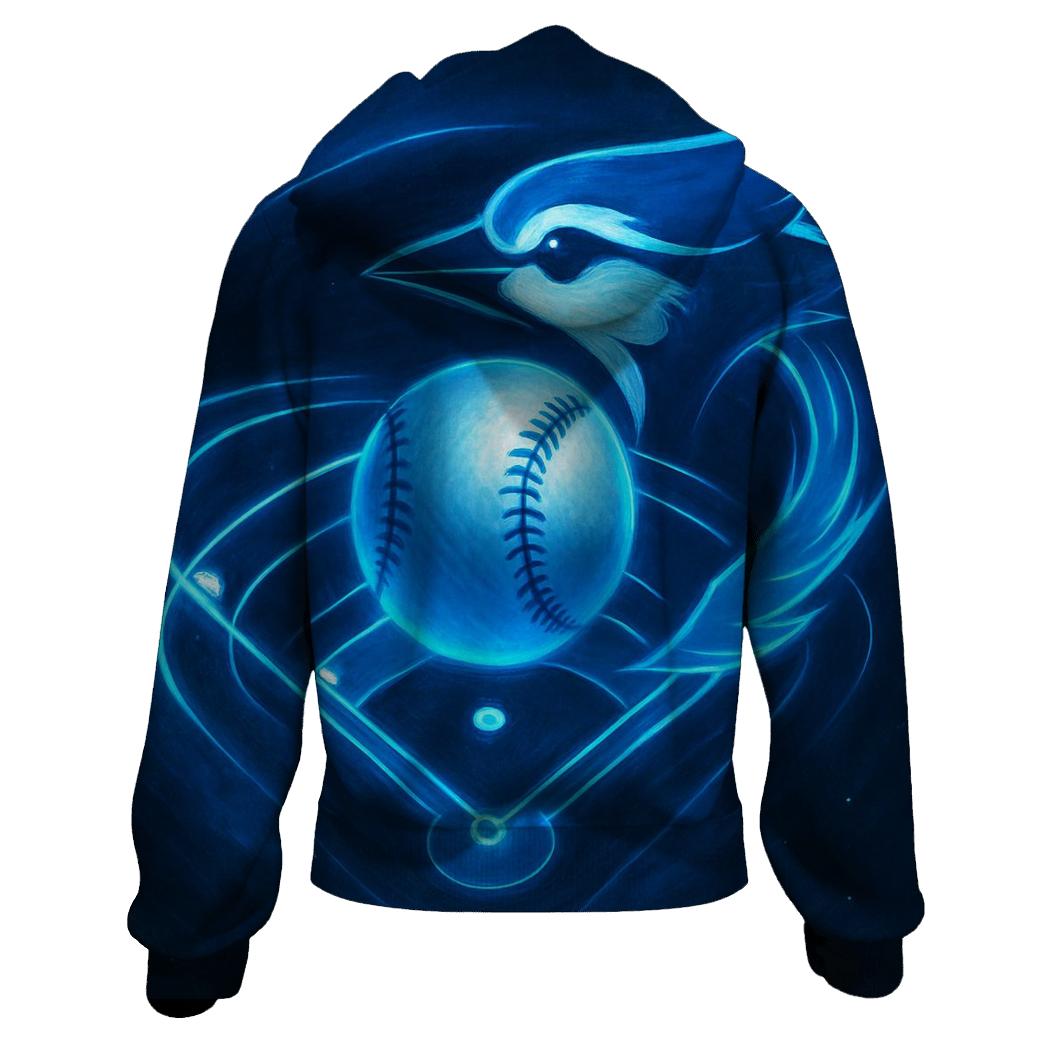 Midnight Diamond With Blue Jays Orbit pullover hoodies