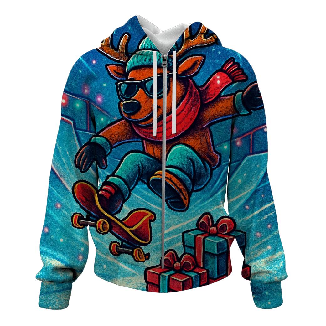 Reindeer Skatepark Sleigh Flip lightweight hoodies
