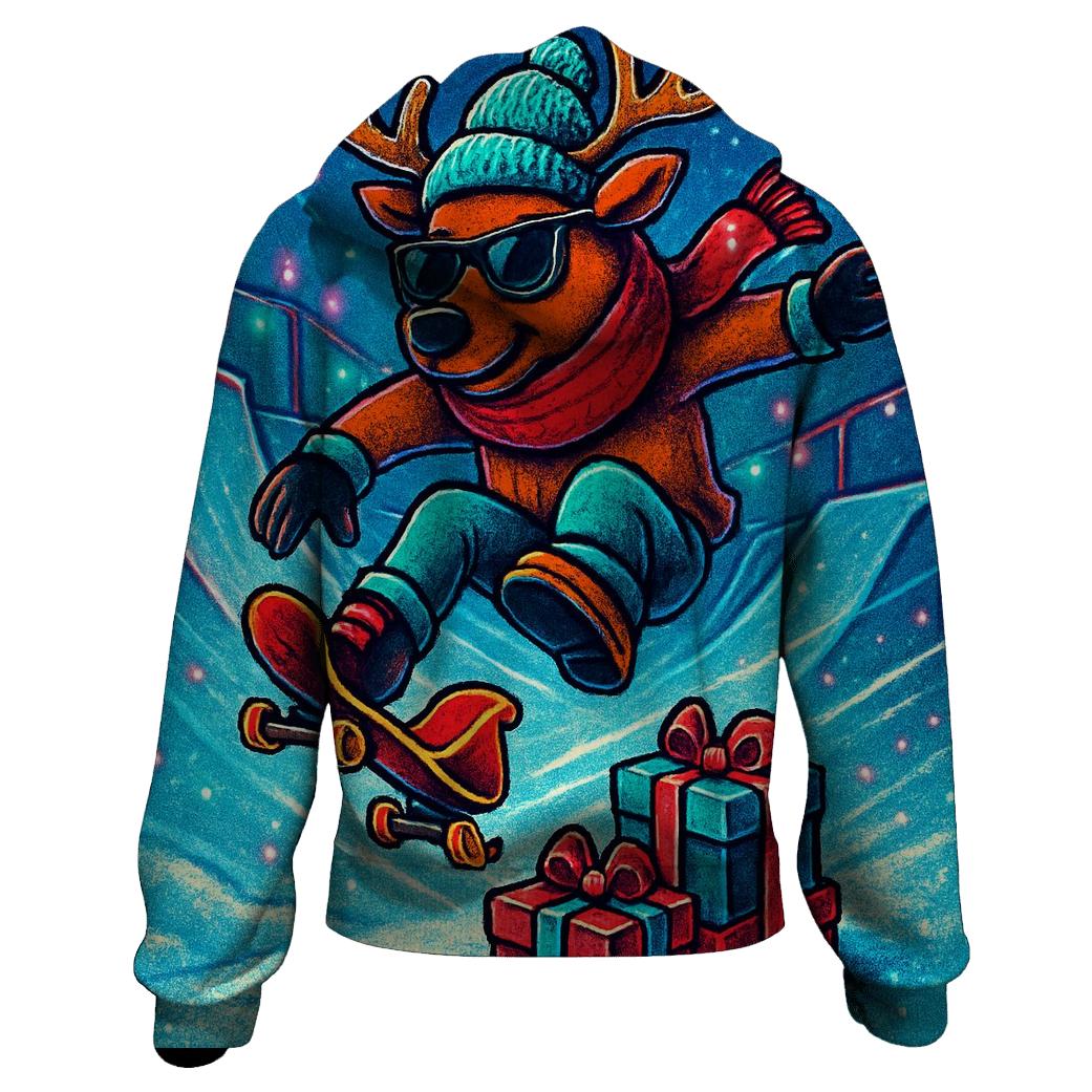 Reindeer Skatepark Sleigh Flip lightweight hoodies