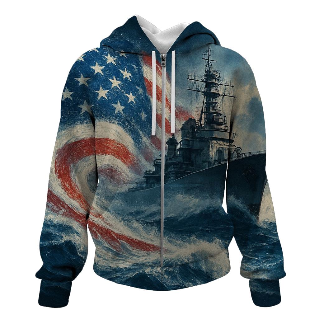 Battleship Wake Flag Surge hoodie styles