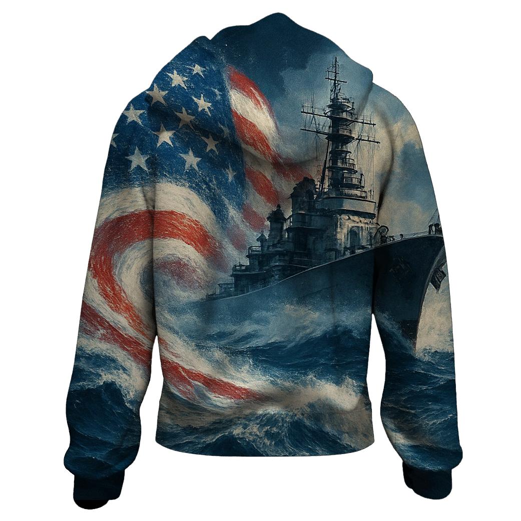 Battleship Wake Flag Surge hoodie styles