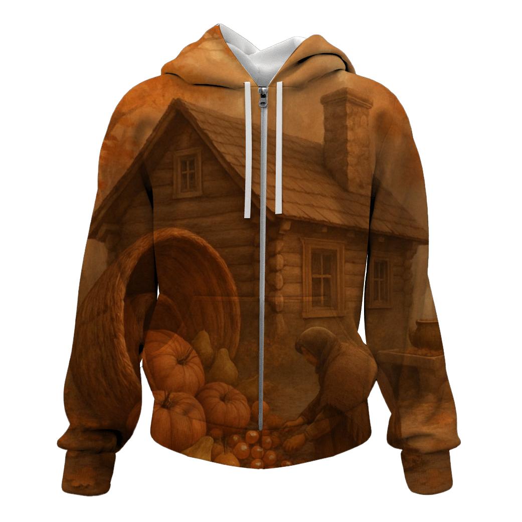 Cornucopia Of Cozy Cabin Dreams premium hoodies
