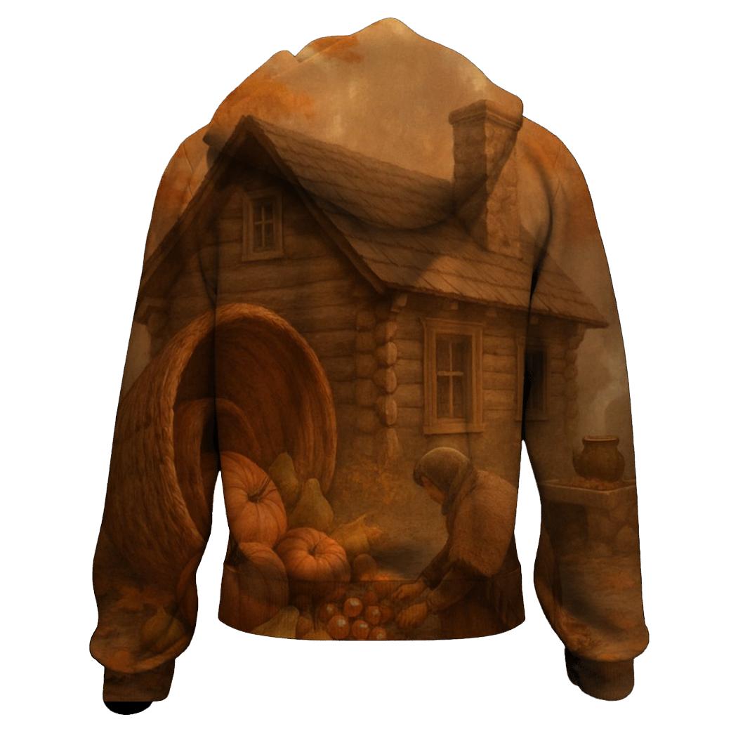 Cornucopia Of Cozy Cabin Dreams premium hoodies