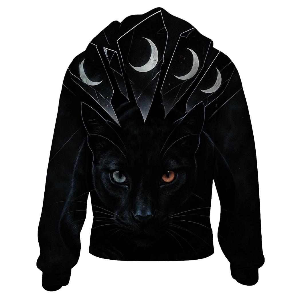 Shattered Mirror Panther Cat custom hoodies