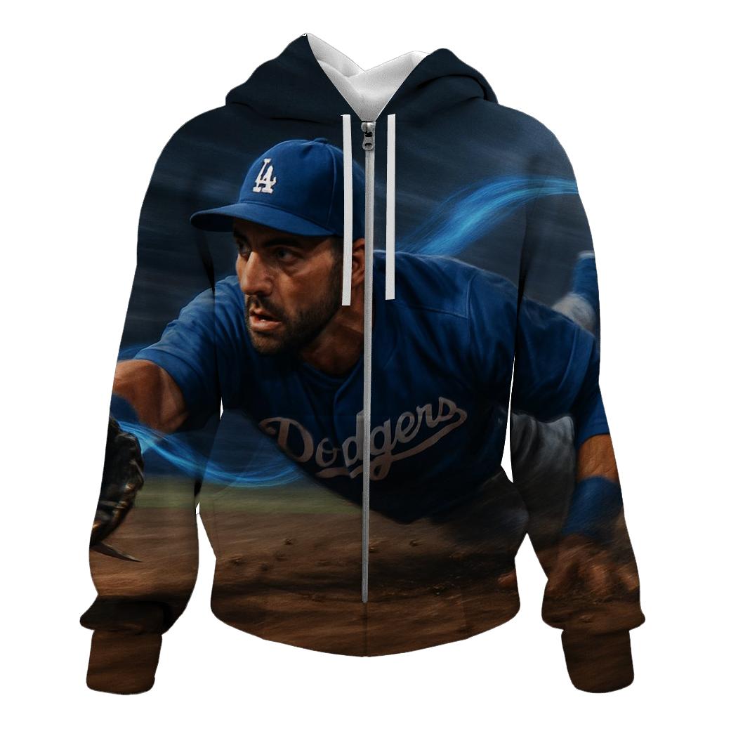Blue Energy Infield Sprint embroidered hoodies