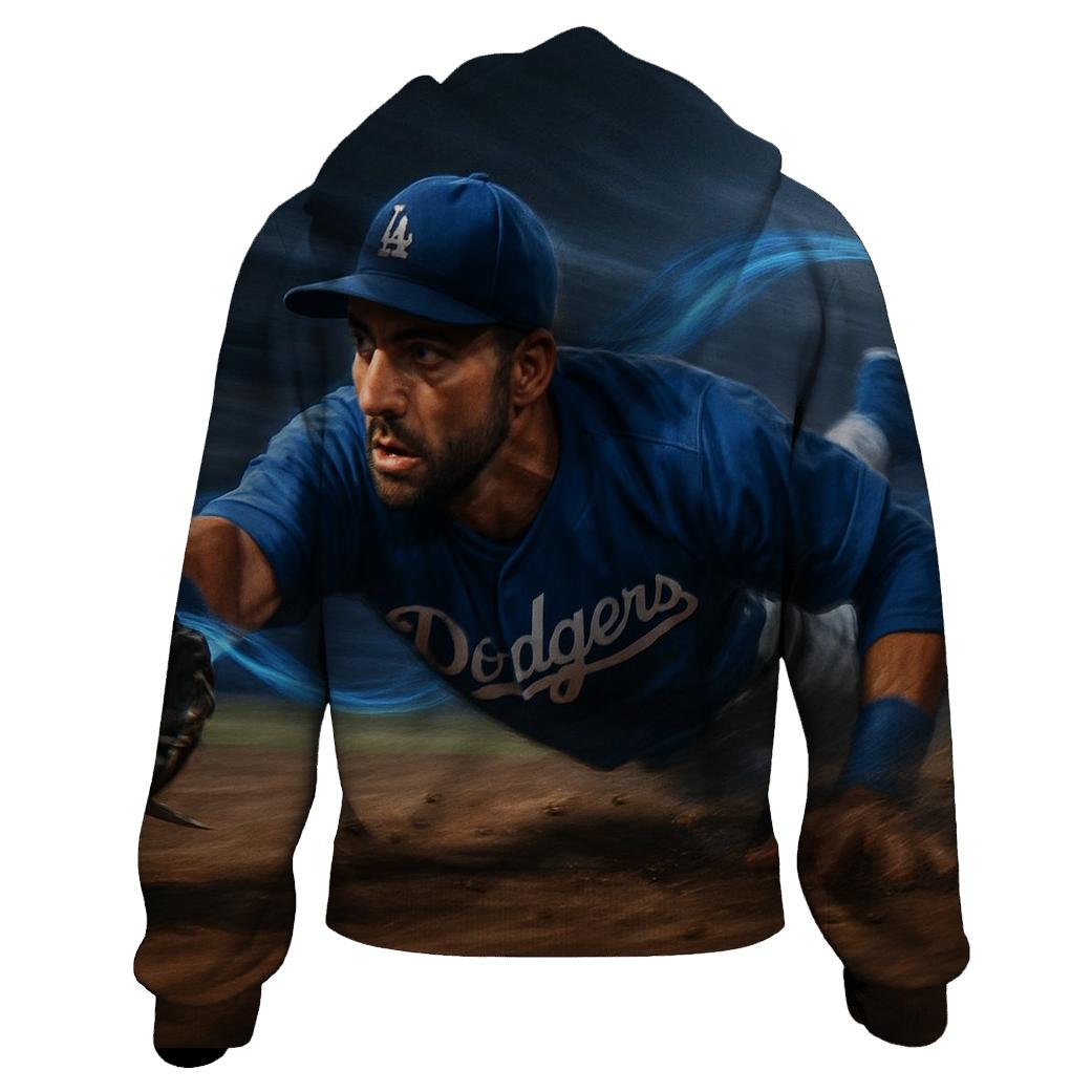 Blue Energy Infield Sprint embroidered hoodies