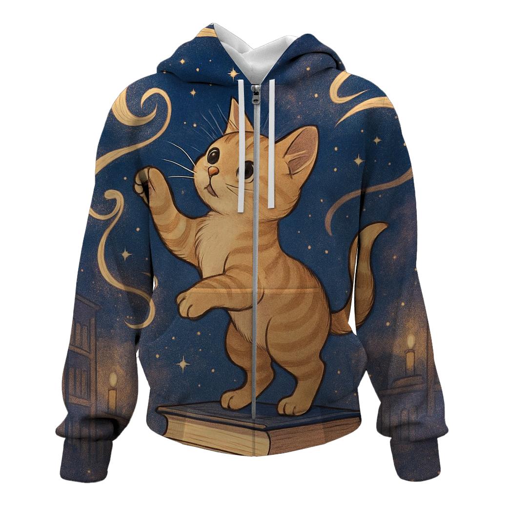 Library Of Purring Comets hoodie styles
