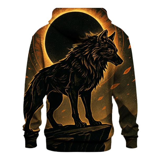 Saffron Eclipse Sentinel Wolf hoodie styles
