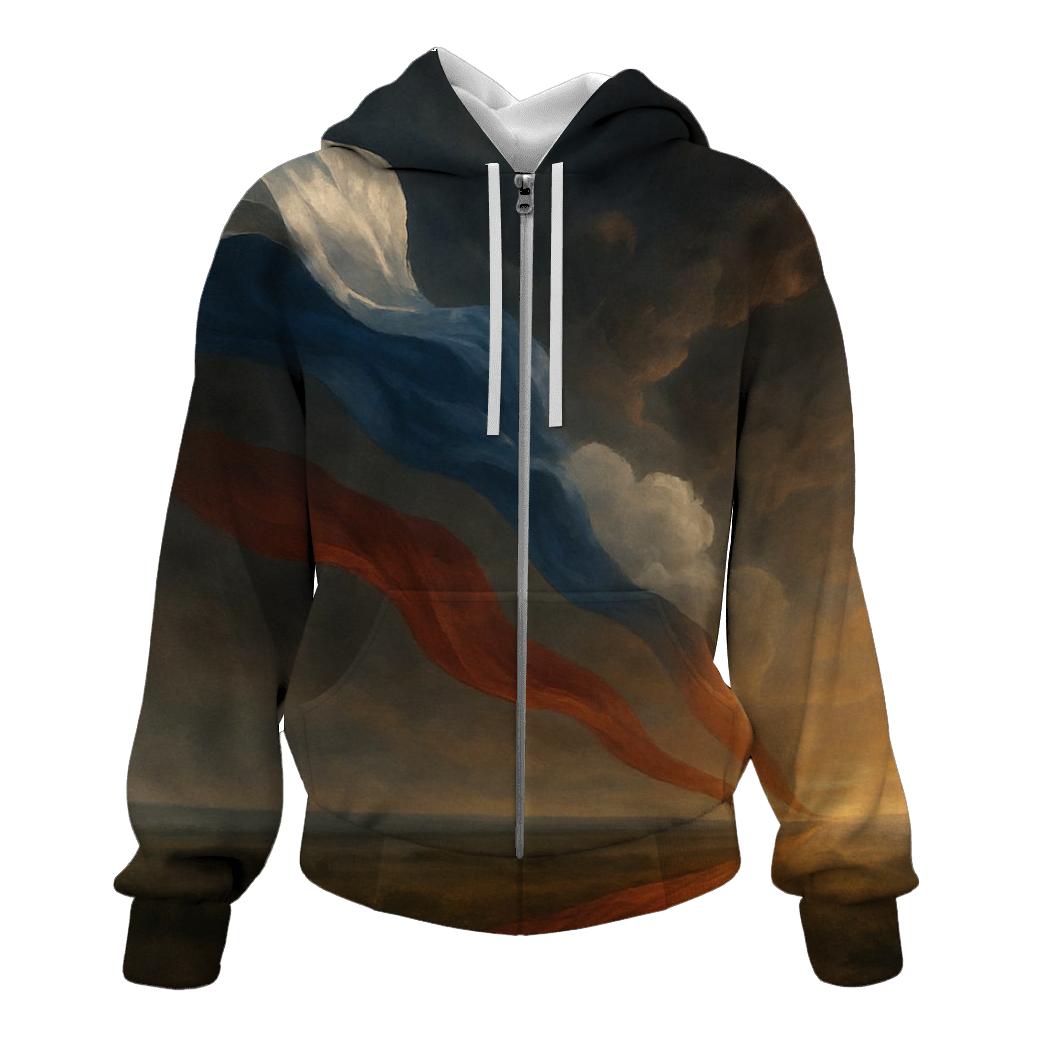 Ribboned Stripes Russia hoodie designs