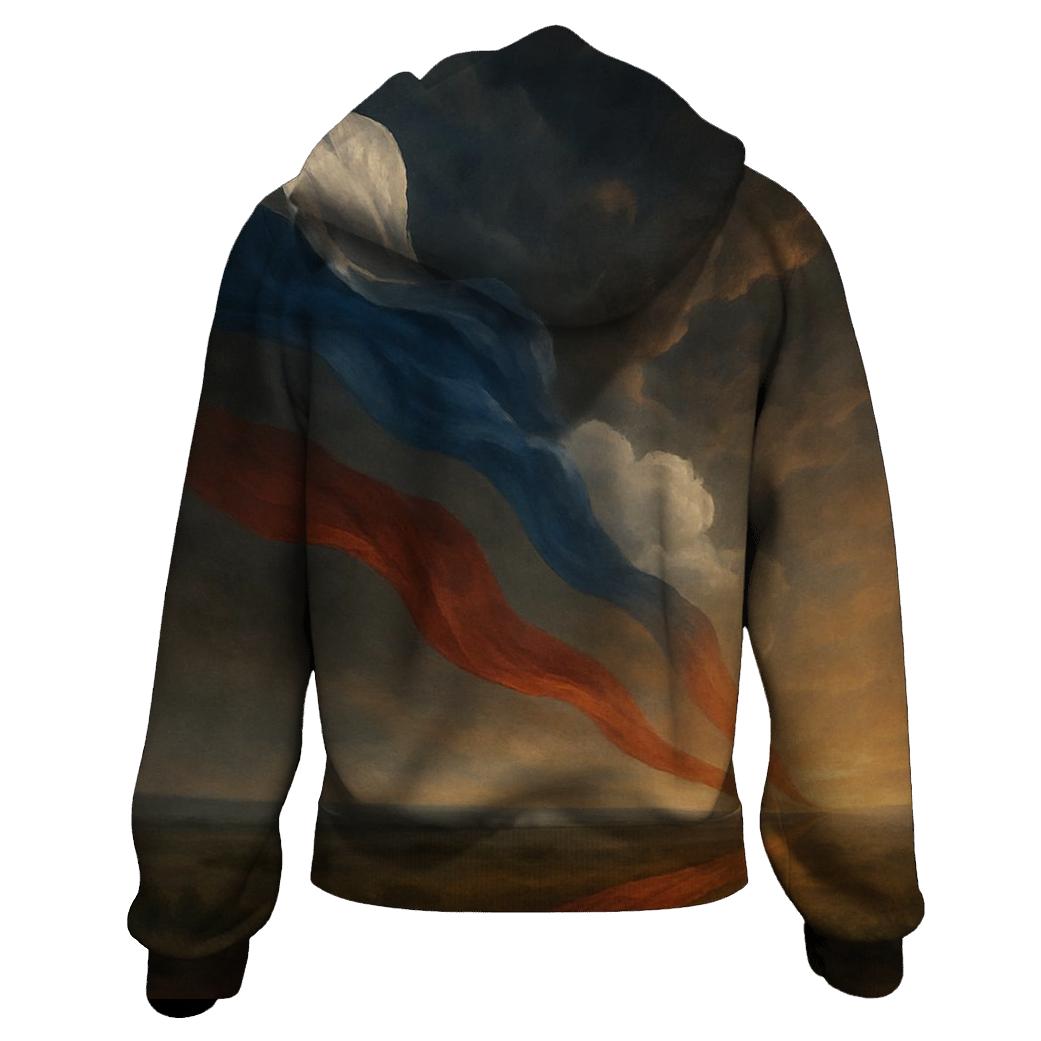 Ribboned Stripes Russia hoodie designs