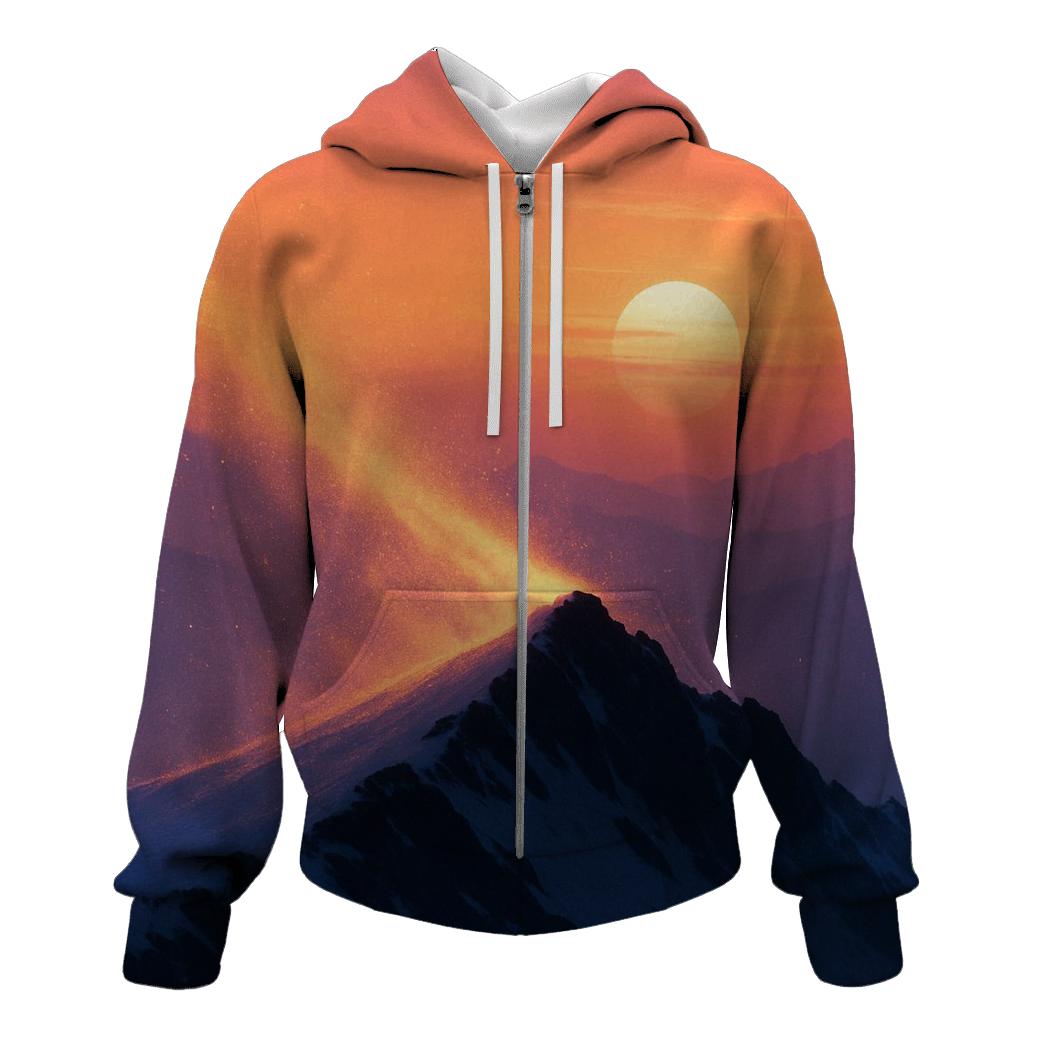 Gilded Snowline Sunset Echo heavyweight hoodies