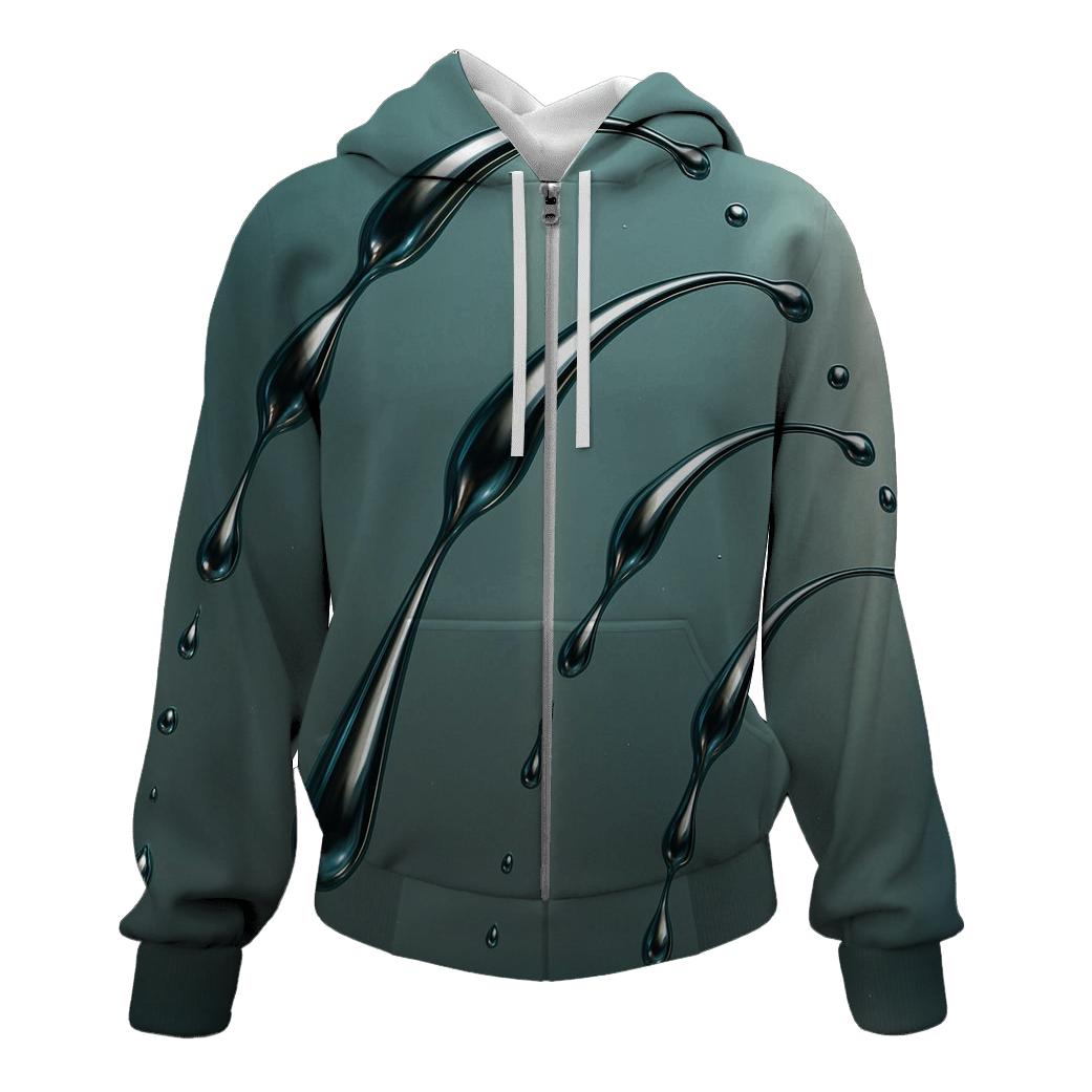 Mercury Rain Parabola embroidered hoodies